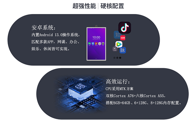 冠军国际科技闺蜜机采用6+128G/8+128G大内存